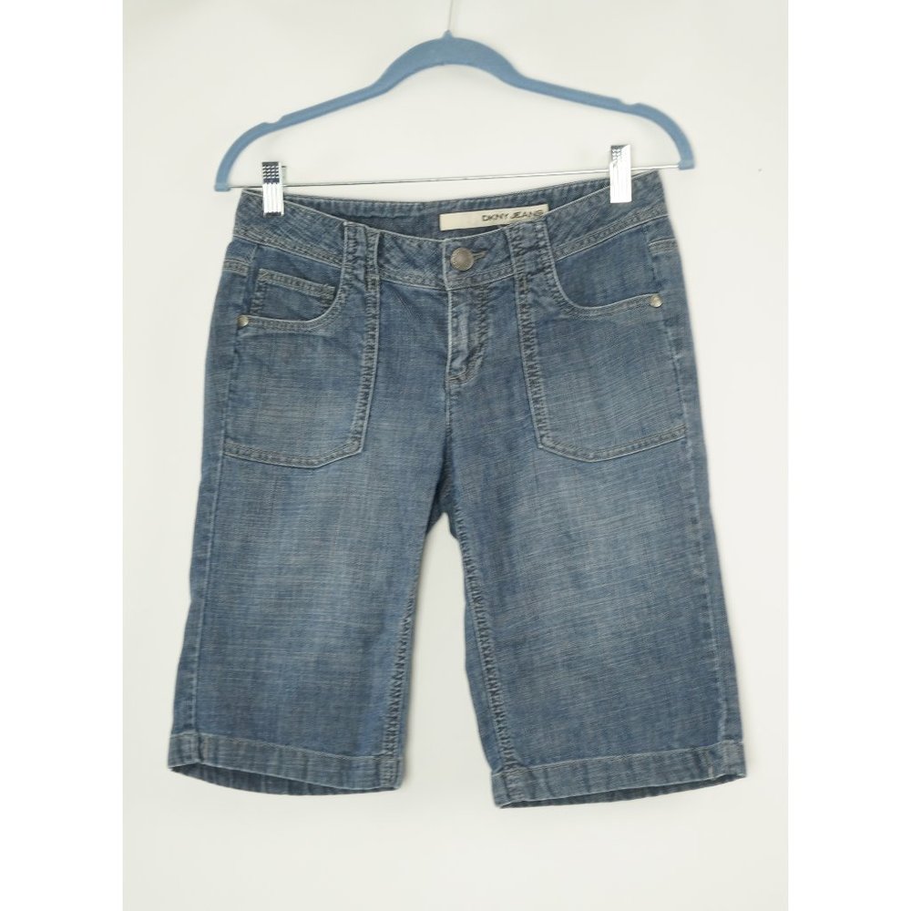 DKNY Long Shorts, Jeans, Blue denim